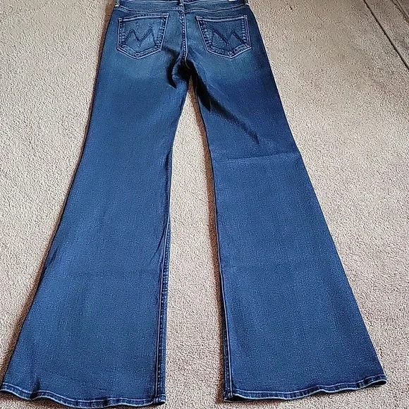 MOTHER Flare Jeans in Deep Blue